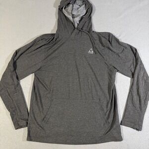Gerry Mens Gray Long Sleeve Lightweight Hoodie Pullover with‎ Kangaroo Pocket XL